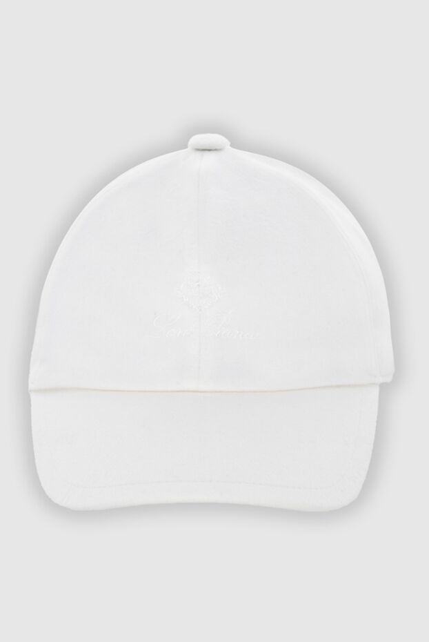 Loro Piana white cashmere baseball cap with curved visor 172226 - photo 1