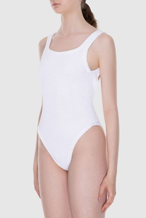 Hunza G swimsuit compatible with nylon and elastane white women's 172239 - photo 3