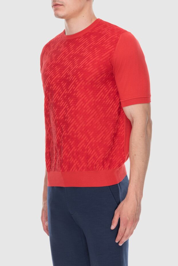 Zilli red cotton and silk jumper for men 172245 - photo 3