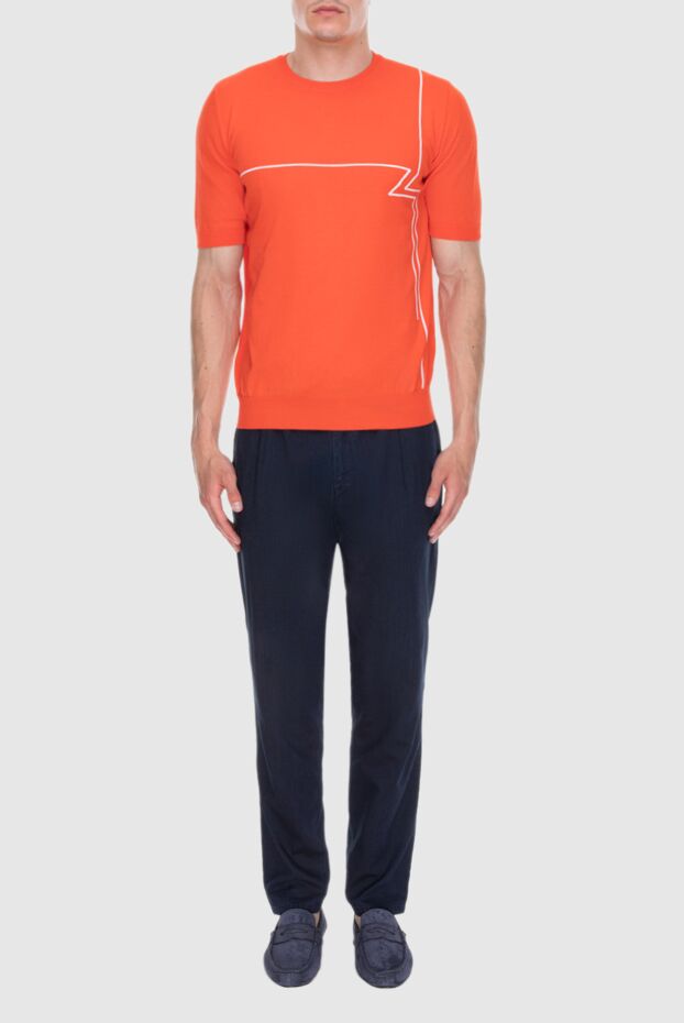 Zilli man jumper with short sleeves orange for men buy with prices and photos 172251 - photo 2