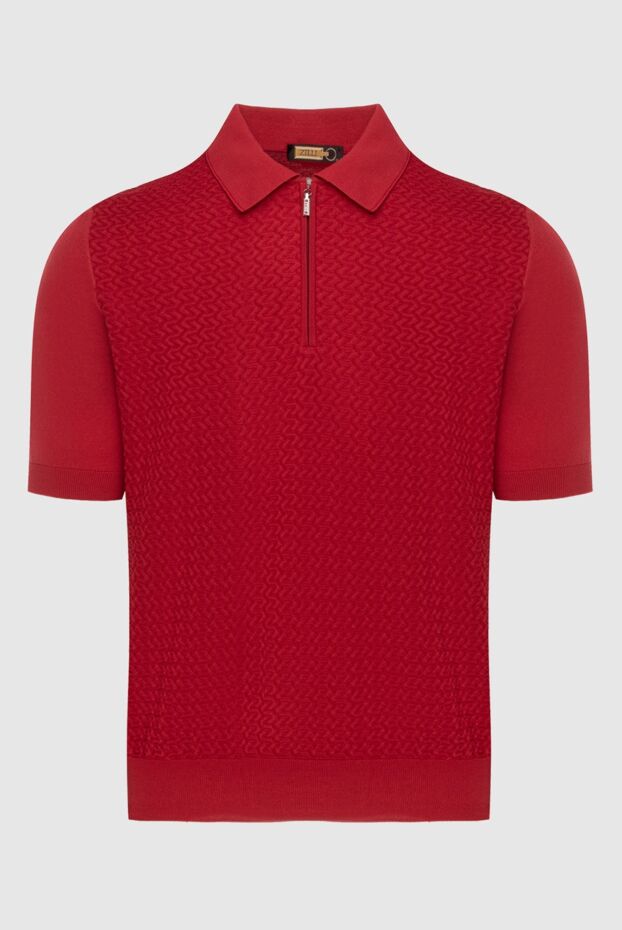 Zilli man cotton and silk polo red for men buy with prices and photos 172266 - photo 1