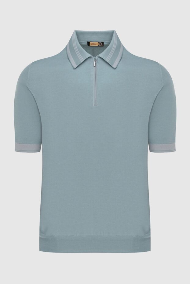 Zilli man cotton and silk polo gray for men buy with prices and photos 172275 - photo 1