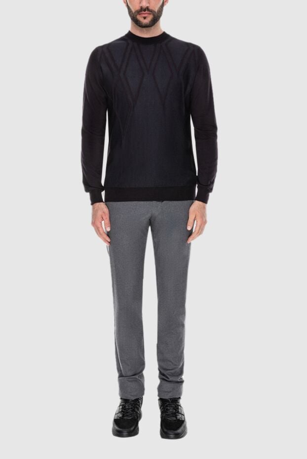 Zilli purple sweater with textured pattern decoration men's 172290 - photo 2