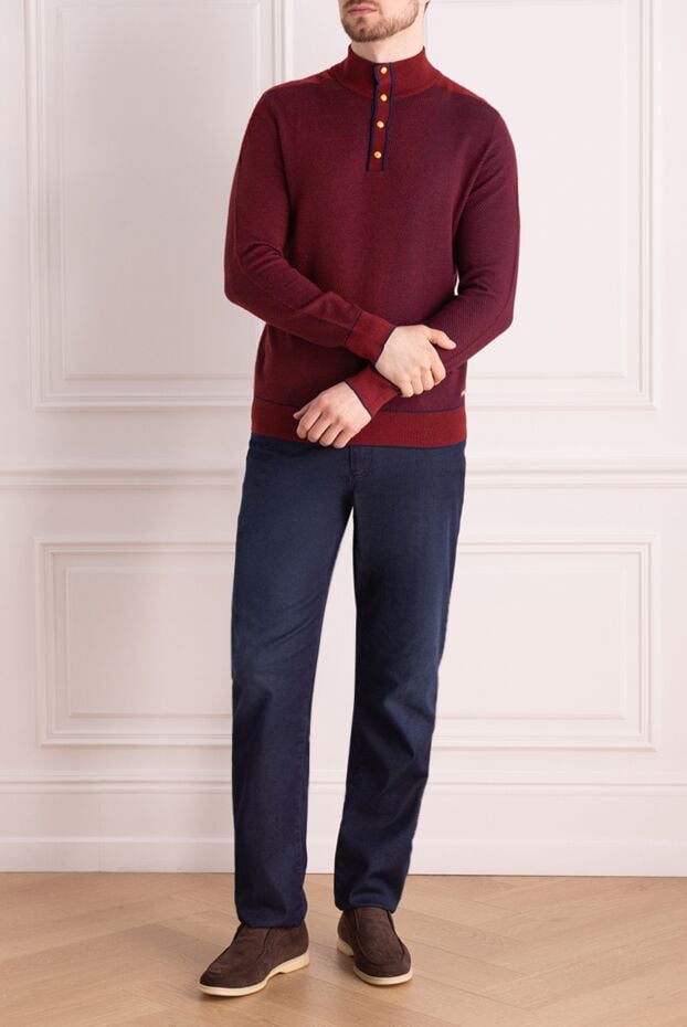 Stefano Ricci red cashmere and silk tee for men 172329 - photo 2