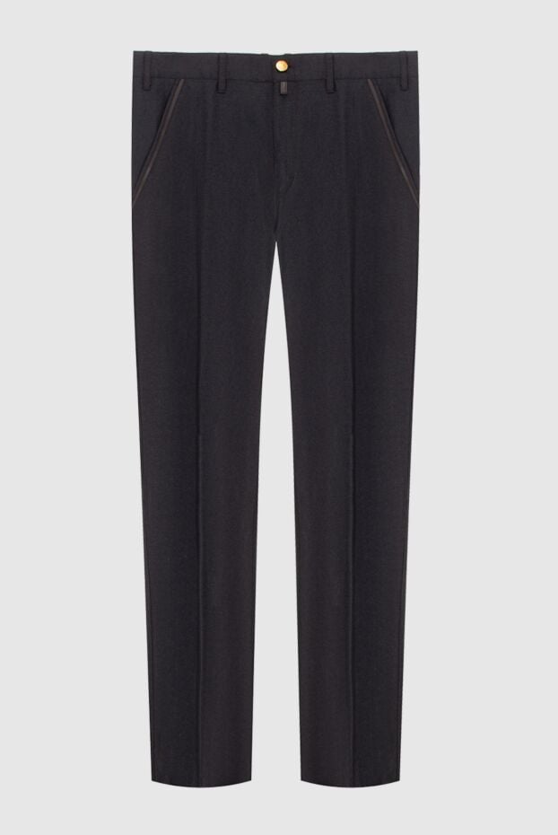 Stefano Ricci brown wool pants for men 172378 - photo 1