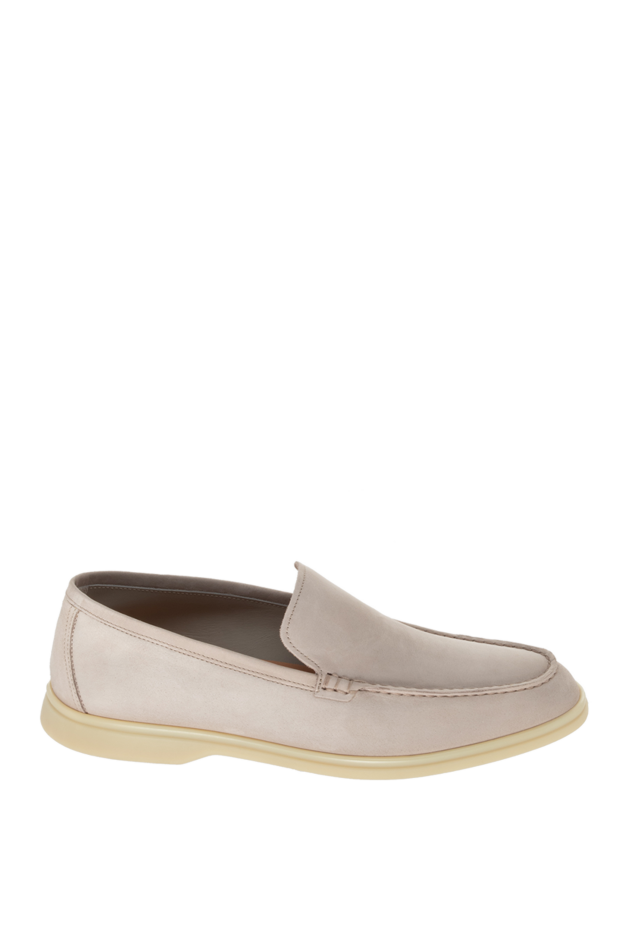 Cesare di Napoli light grey nubuck loafers for men 172406 - photo 1