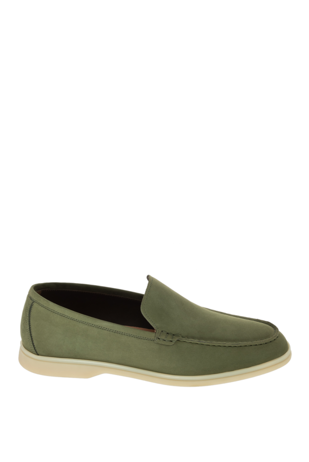 Cesare di Napoli man green nubuck loafers for men buy with prices and photos 172412 - photo 1