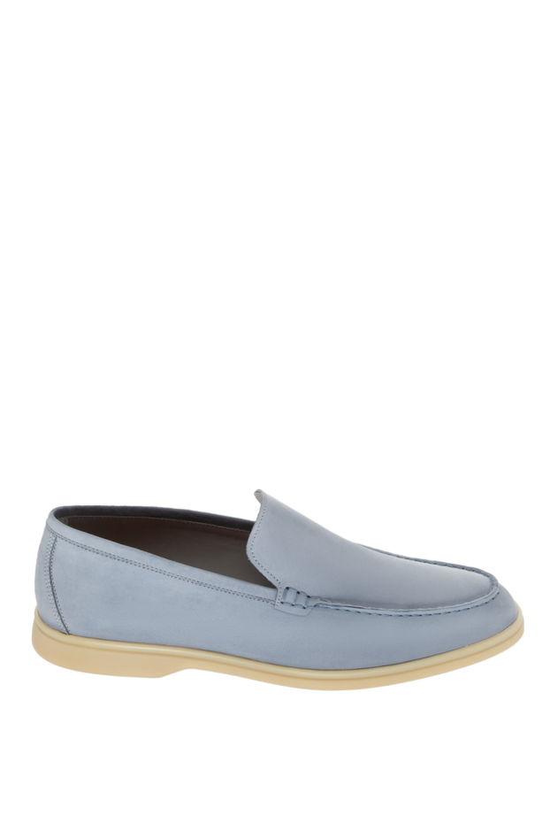 Cesare di Napoli light blue nubuck loafers for men 172413 - photo 1