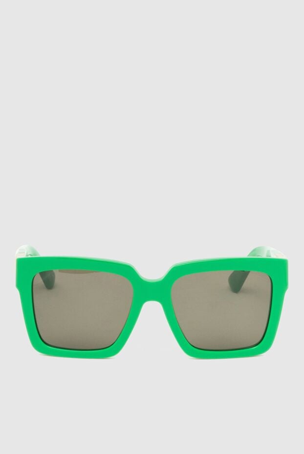 Bottega Veneta sunglasses with wide lenses and glossy green frame 172485 - photo 1