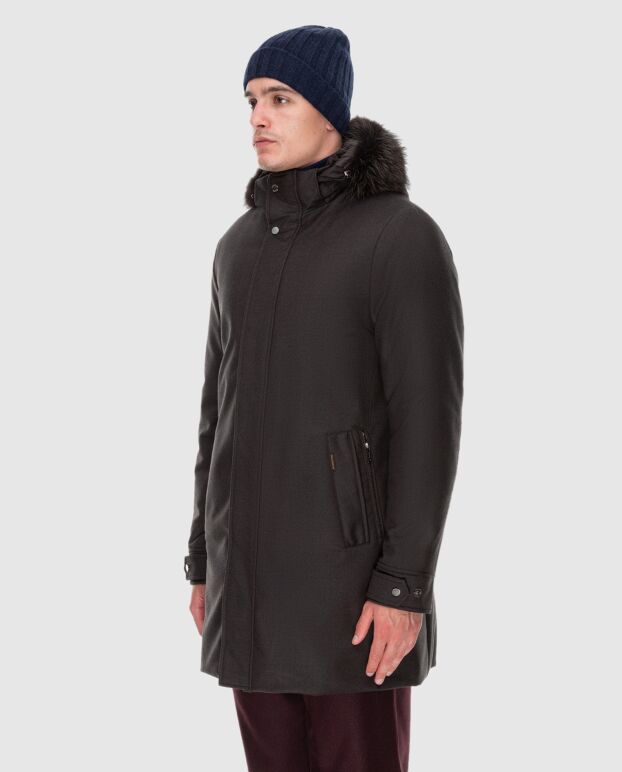 Moorer down jacket for men made of wool and cashmere brown 172515 - photo 3