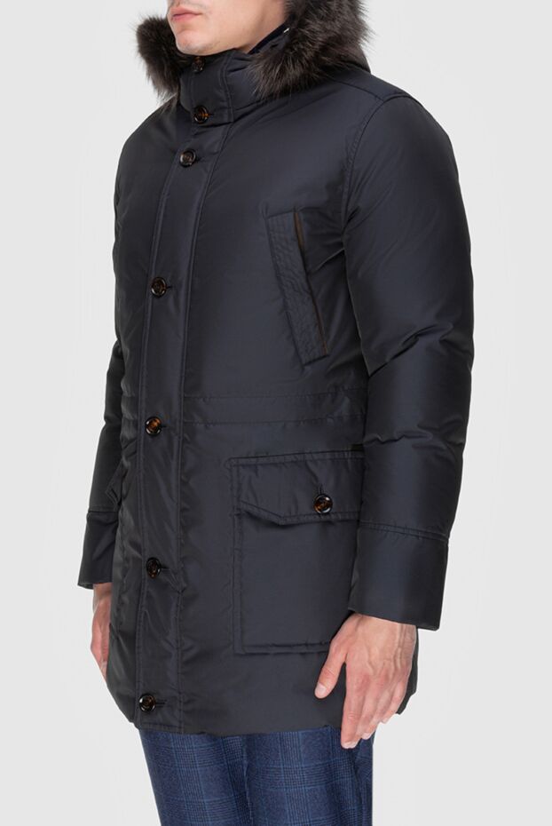 Moorer men's blue parka down jacket with an inner detachable vest 172517 - photo 3