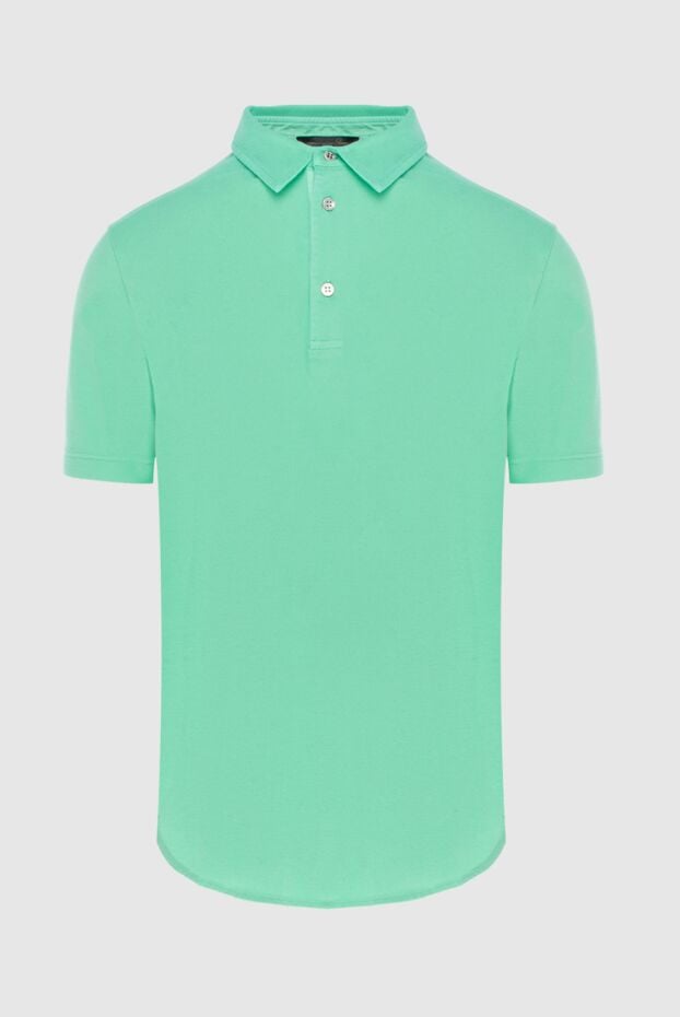 Loro Piana men's mint green cotton polo shirt with buttons (markdown) 195457 - photo 1