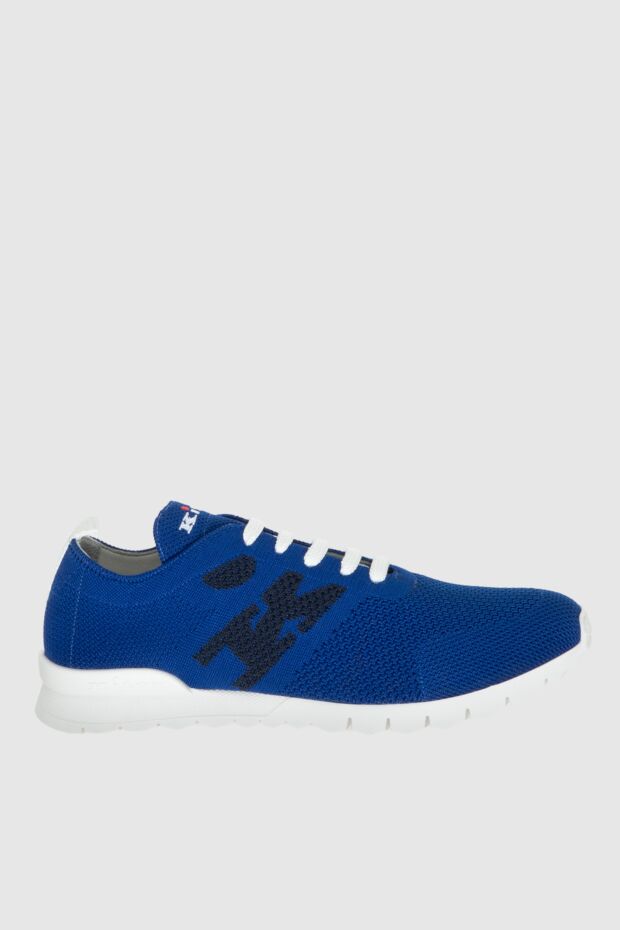 Kiton man textile sneakers blue for men 172694 - photo 1