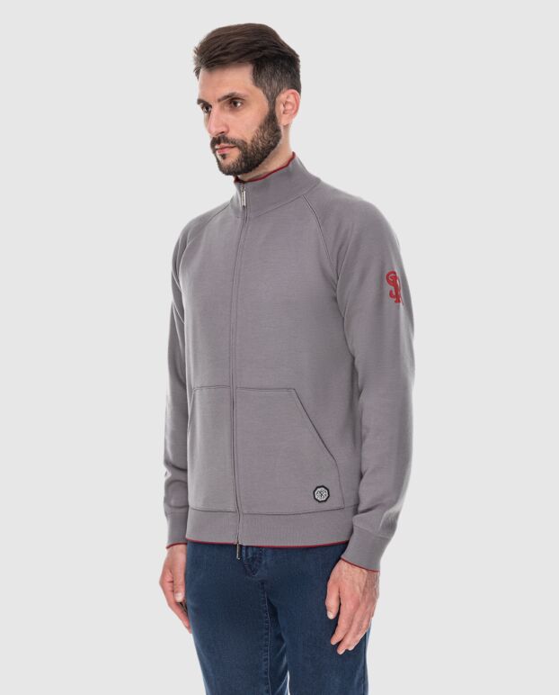Stefano Ricci gray wool and silk sweatshirt for men 172718 - photo 3