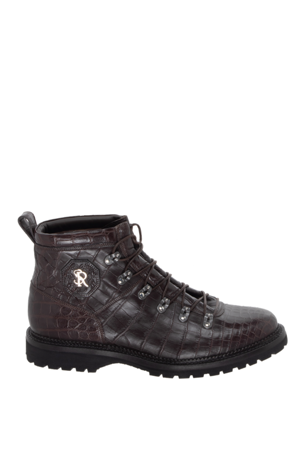 Stefano Ricci men's alligator leather boots brown 172730 - photo 1
