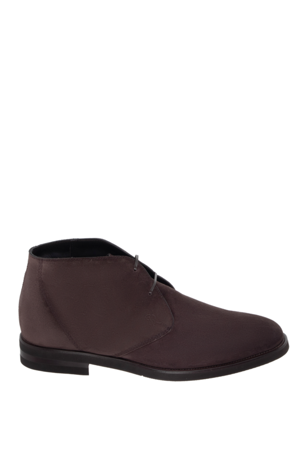 Stefano Ricci dark brown soft suede boots with a thin sole 172740 - photo 1