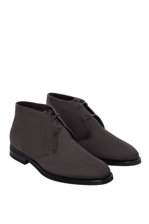 Stefano Ricci deep brown genuine suede boots 172741 - photo 3