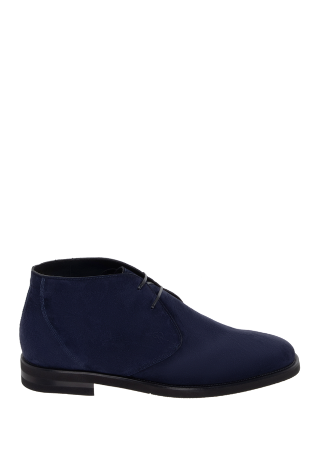 Stefano Ricci deep blue suede boots with a thin sole 172742 - photo 1