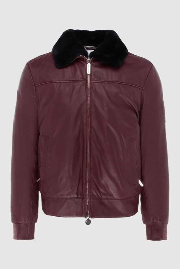 Stefano Ricci burgundy leather jacket for men 172746 - photo 1