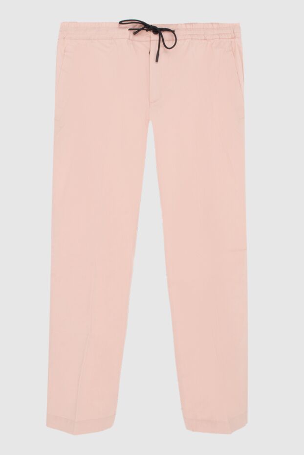PT01 (Pantaloni Torino) мужские брюки из хлопка с эластаном розовые мужские купить с ценами и фото 172770 - фото 1