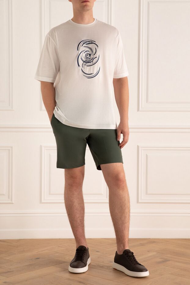 PT01 (Pantaloni Torino) мужские шорты из полиамида и эластана зеленые мужские купить с ценами и фото 172789 - фото 2