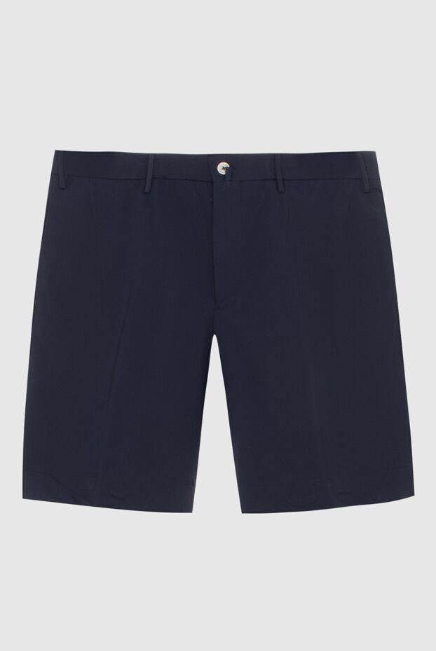 PT01 (Pantaloni Torino) мужские шорты из полиамида и эластана синие мужские купить с ценами и фото 172790 - фото 1