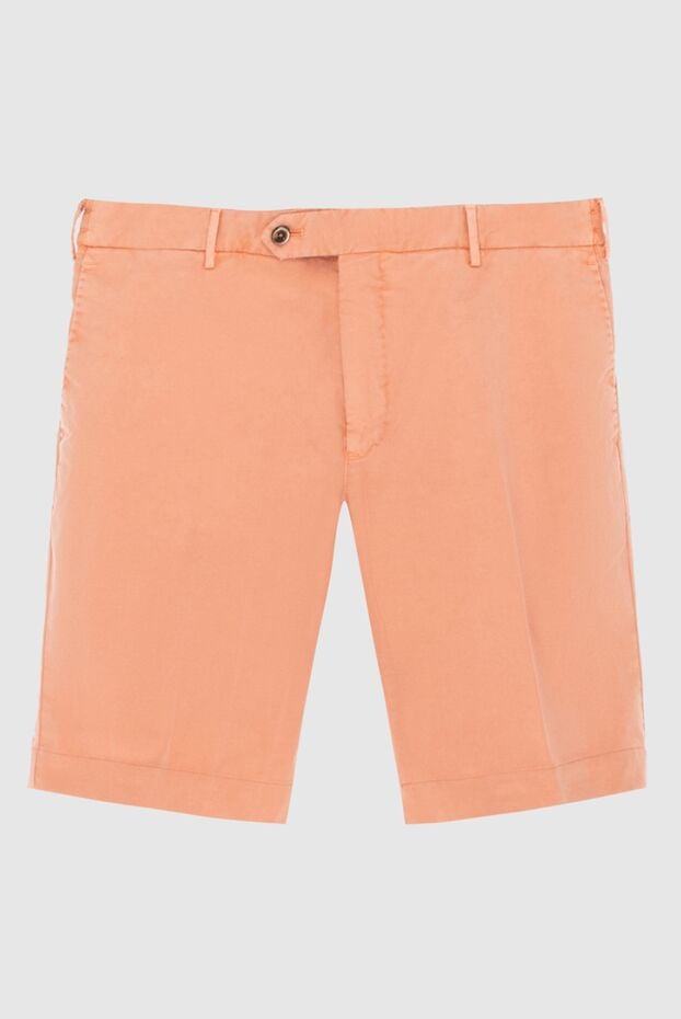 PT01 (Pantaloni Torino) чоловічі шорти з бавовни та еластану чоловічі оранжеві купити фото з цінами 172791 - фото 1