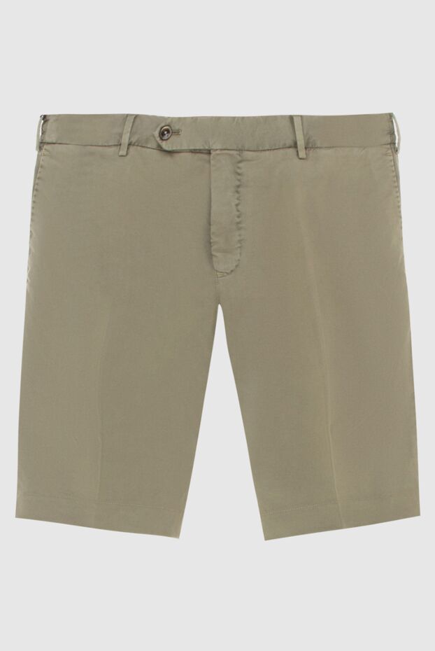 PT01 (Pantaloni Torino) мужские шорты из хлопка и эластана зеленые мужские купить с ценами и фото 172807 - фото 1
