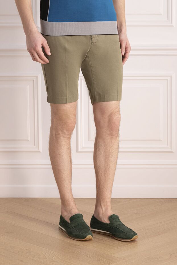 PT01 (Pantaloni Torino) men's olive cotton shorts 172807 - photo 3