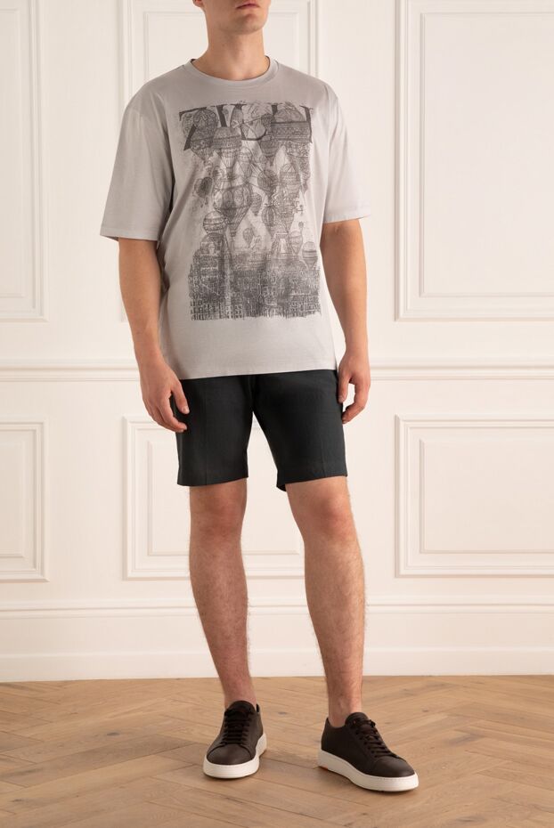 PT01 (Pantaloni Torino) мужские шорты серые мужские купить с ценами и фото 172811 - фото 2