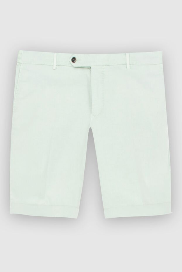PT01 (Pantaloni Torino) мужские шорты из хлопка и эластана зеленые купить с ценами и фото 172814 - фото 1