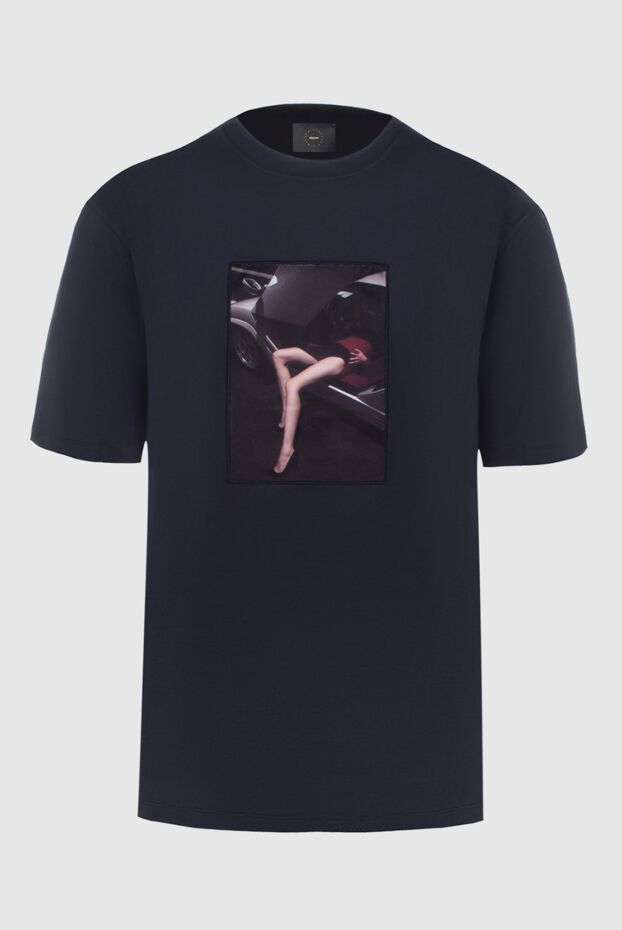 Limitato мужские футболка из хлопка синяя мужская купить с ценами и фото 172831 - фото 1