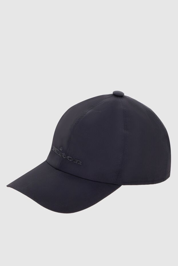 Kiton кепка з бавовни та поліаміду синя чоловіча 172838 - фото 3