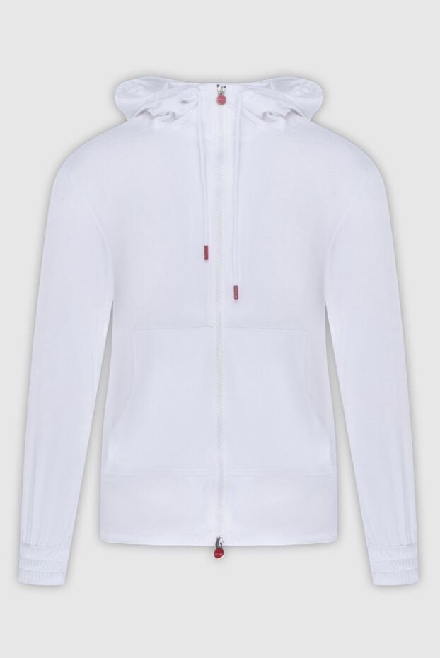 Kiton breathable cotton zip-up hoodie with elastic cuffs 172851 - photo 1