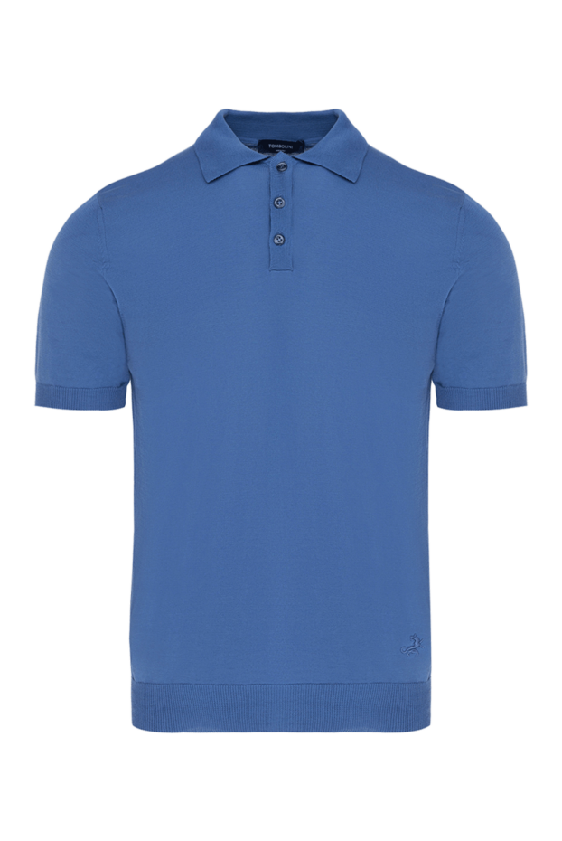 Tombolini man cotton polo blue buy with prices and photos 172860 - photo 1