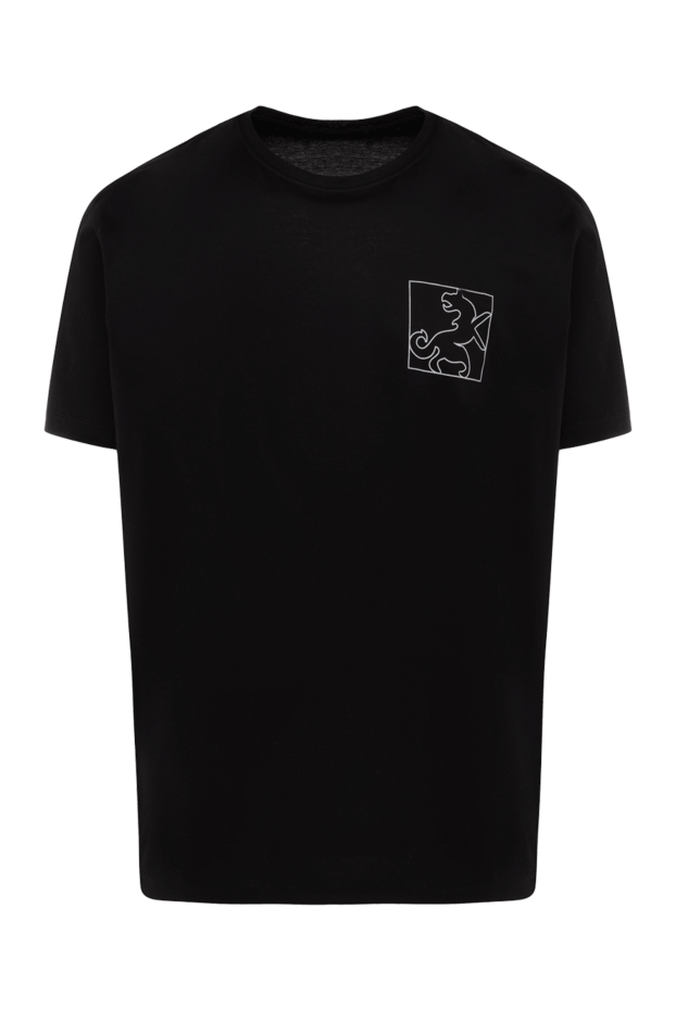 Tombolini мужские футболка из хлопка черная купить с ценами и фото 172865 - фото 1