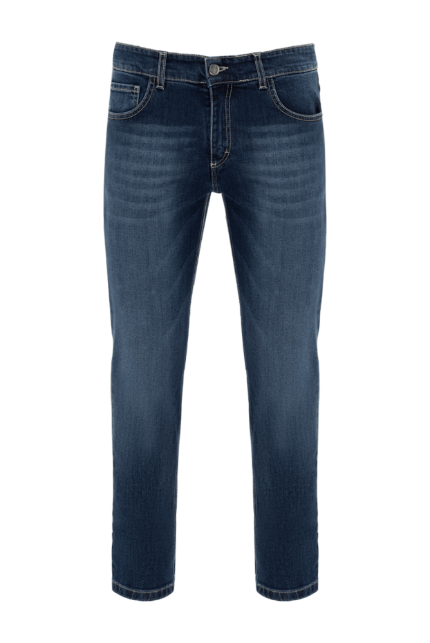 Tombolini мужские джинсы из хлопка и эластана синие купить с ценами и фото 172876 - фото 1
