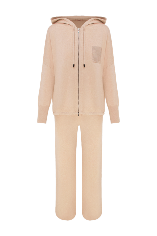 Peserico beige suit with hood and straight trousers 172880 - photo 1