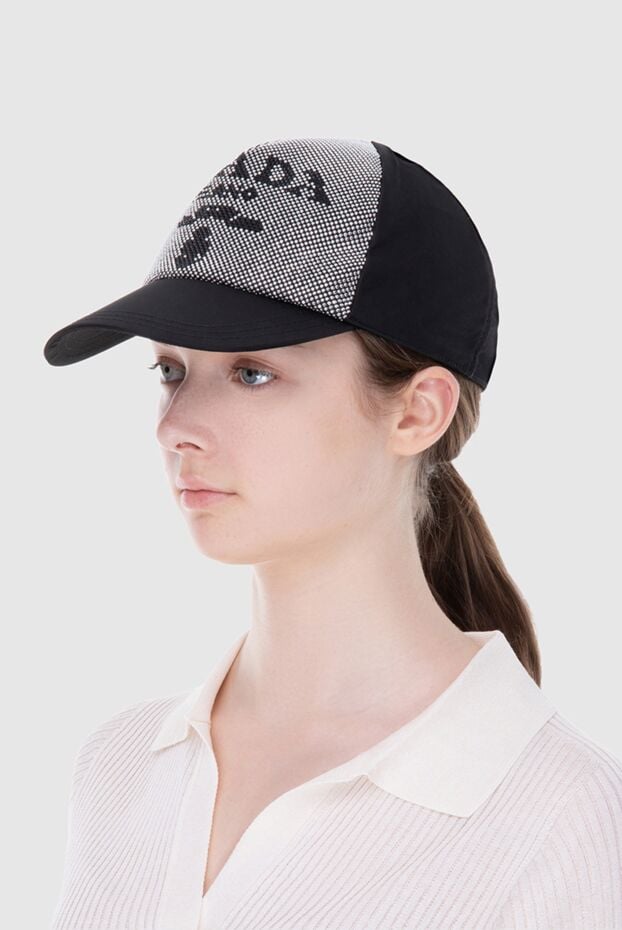 Prada re-nylon cap black for women with spikes 172905 - photo 2