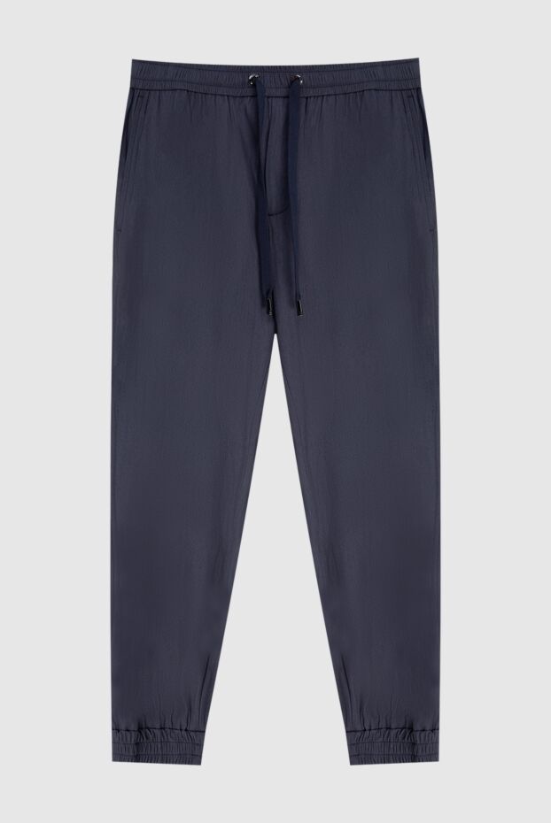 Dolce & Gabbana мужские спортивные брюки мужские из хлопка и полиамида синие купить с ценами и фото 172917 - фото 1