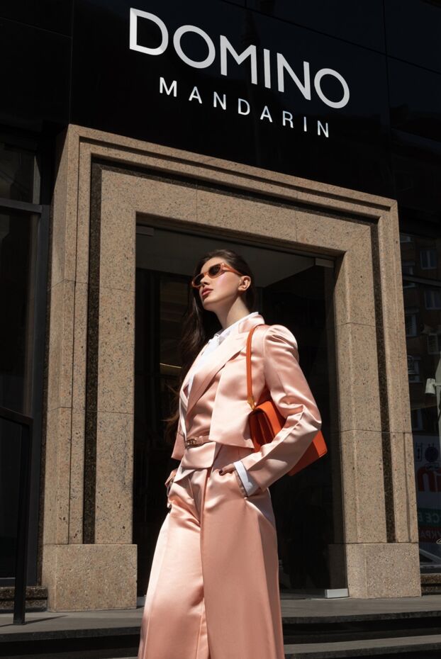 Celine очки для защиты от солнца женские оранжевые 172952 - фото 2