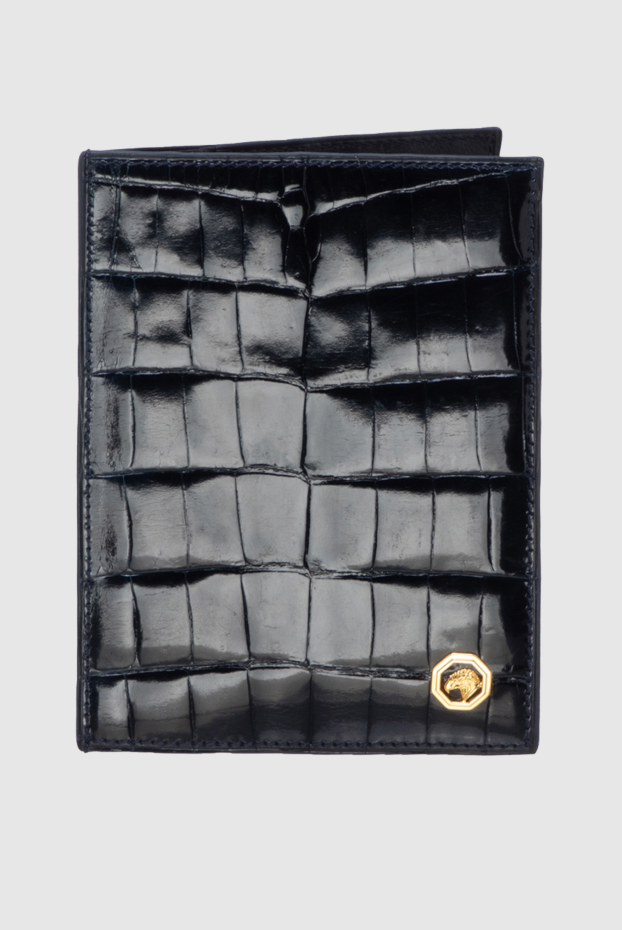 Stefano Ricci black crocodile leather business card holder with emblem 172970 - photo 1