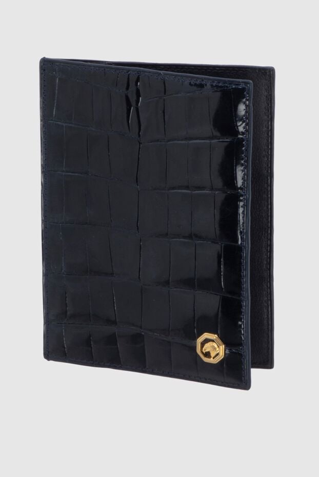 Stefano Ricci black crocodile leather business card holder with emblem 172970 - photo 2