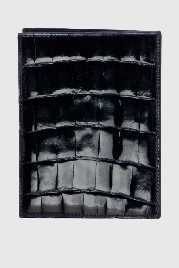 Stefano Ricci black crocodile leather business card holder with emblem 172970 - photo 3