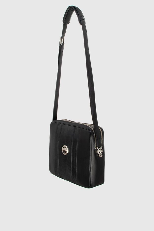 Stefano Ricci black men's shoulder bag made of crocodile leather and genuine leather 172981 - photo 3