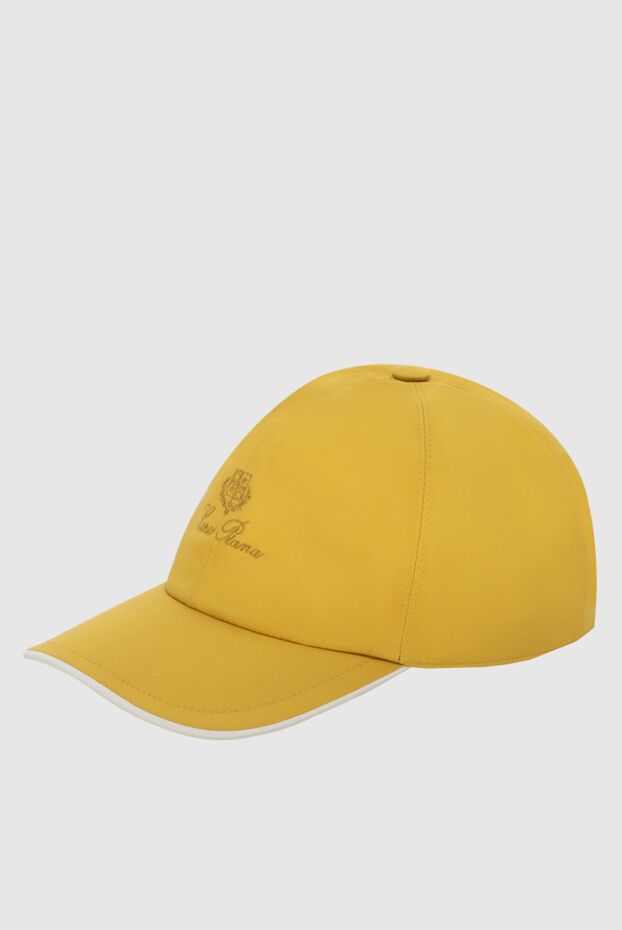 Loro Piana кепка яскраво-жовта з вишитим логотипом чоловіча 172989 - фото 3
