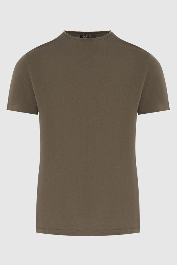 Loro Piana plain t-shirt in a discreet olive shade made from premium jersey 172997 - photo 1