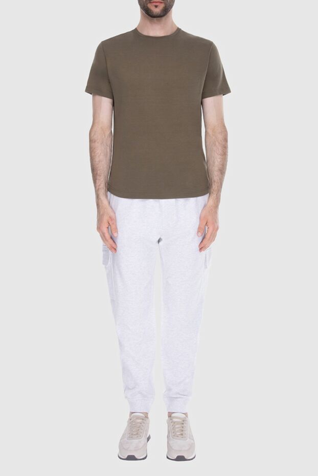Loro Piana мужские футболка из шелка и хлопка зеленая мужская купить с ценами и фото 172997 - фото 2
