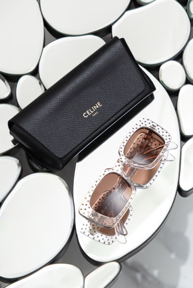 Celine очки cl4213is для защиты от солнца розовые женские 173090 - фото 2