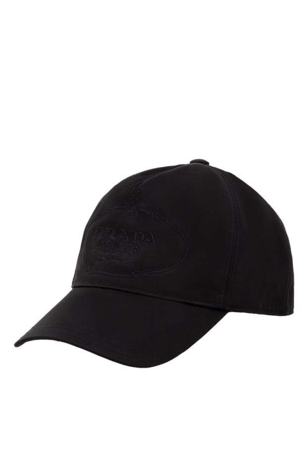 Prada women's black cap with embroidered logo 173105 - photo 3